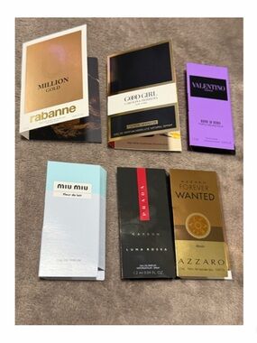 NEW Designer Mini Fragrance Beauty Sample Lot Mixed 6 Samples
